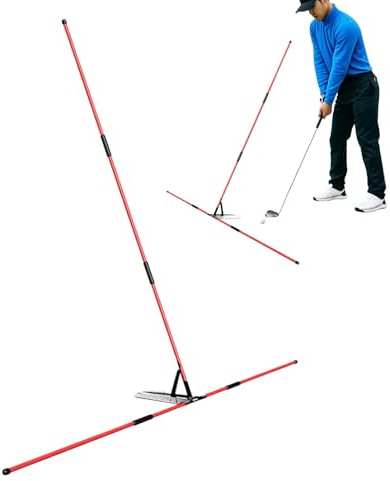 YRTUOP Golfschläger Ausrichtungsstäbe, Tragbares Golf Trainingshilfe Multifunktionale Golf Alignment Stick Holder Golfs Trainingsausrüstung Für Anfänger, Sportbegeisterte