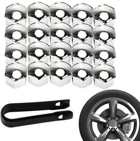 Tuerca de la rueda del automóvil: cubiertas perno aleación, tapas tornillo neumáticos | Conjunto tuercas para automóvil a prueba polvo protectores, protección exterior borde automático universal con h