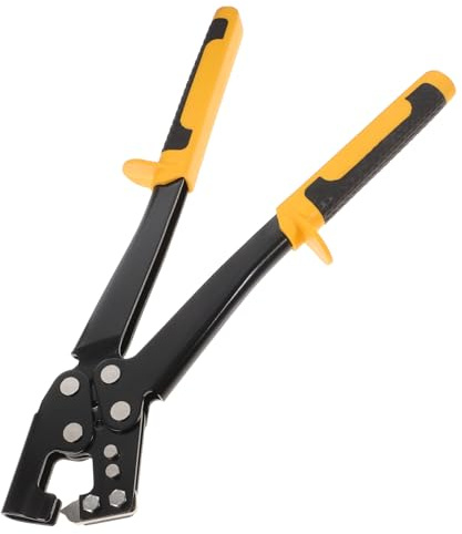 FUTUREORYY Pince à Sertir Plaques de Plâtre Robuste en Acier Tête de Coupe Haute Dureté, Poignée Antidérapante Ergonomique pour Fixation de Montant Léger, Outil Manuel pour Travaux