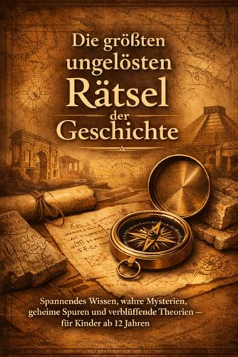 Die größten ungelösten Rätsel der Geschichte: Spannendes Wissen, wahre Mysterien, geheime Spuren und verblüffende Theorien – für Kinder ab 12 Jahren