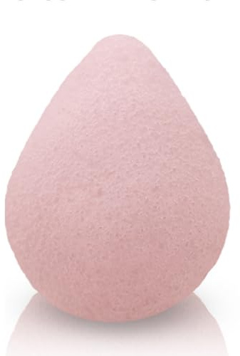 Gisa Wellness - Spugna Di Konjac per il Viso - 100% Fibre Naturali - Forma a Goccia - Pulisce e Massaggia delicatamente la Pelle - Ideale per tutti i tipi di pelle - Made in Italy