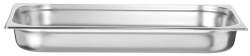 HENDI Gastronormbehälter, 9L, GN 1/1, 530x325x(H) 65mm, Edelstahl | Geeignet für Chafing Dishes, Bain-marie, Backöfen, Kühlschränken, Gefrierschränke, temperaturbeständig von -40° bis 250°C