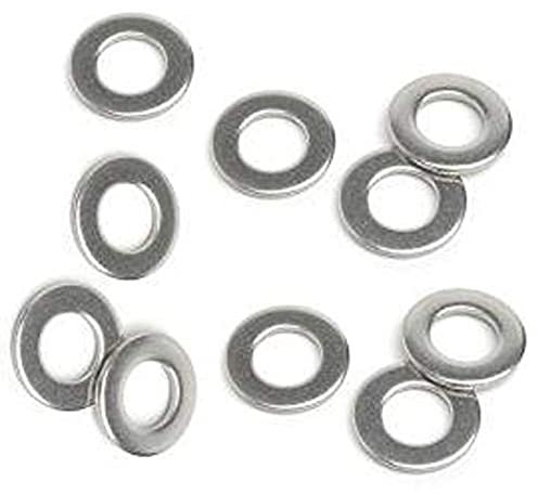 Merriway BH06902 (50 Pcs) Stainless Steel 316 A4 Marine Grade Flat Washers M4 - Pack of 50 Pieces