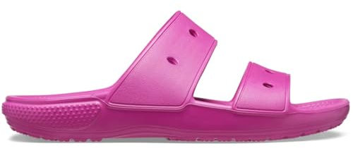 Crocs Unisex Men's and Women's Classic Sandal Slide, Fuchsia Fun, 16 US