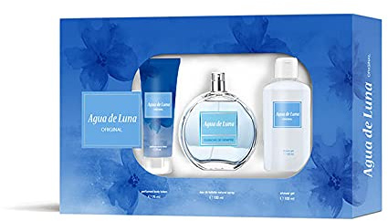 AGUA DE LUNA Classic Estuche Regalo para Mujer EdT 100 ml + Body Lotion 75 ml + Gel Baño 100 ml