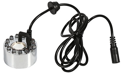 Brumisateur de Fête D'Halloween, Brumisateur à Ultrasons à Changement de Couleur 24V, Fontaine D'eau, Atomiseur D'étang, Humidificateur D'air 12 LED(adaptateur (norme européenne))