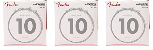 Fender 3250R Super Bullets Nickel-Stahl-Elektrosaiten – .010-.046 Regular (3er-Pack)