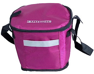 AlveyTech Berry Insulated Basket Bag - Large Capacity Durable Polyester & PE Foam Organizer Bags with Extra Pocket, Secure Hook and Strap, Storage Accessories for Mobility Scooters, Power Chair, eBike