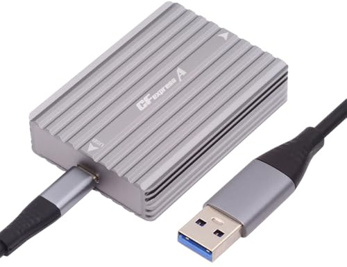 xiwai Adaptador de tarjeta de memoria USB-C CFE, USB 3.1 tipo C USB 3.0 tipo A a CF Express tipo A y tipo B CFA R5 Z6 Z7 CFB lector de tarjetas de extensión de doble ranura