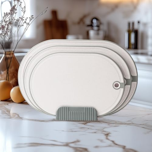 DOKKOME Skärbräda set 3 st köksbräda av plast BPA-fri hackbrädor för kött bräda kök skärbräda cutting board chopping board diskmaskin säker skärbräda