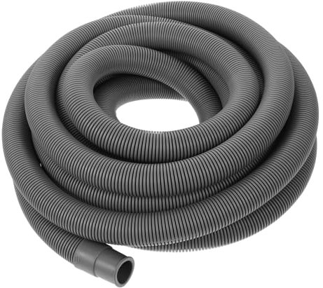 Housoutil 5 Meter Washer Drain Hose Extension Kit Clamp Connector for Automatic Front Load Washing Machines, Flexible Water Discharge Pipe Compatible Laundry Appliances