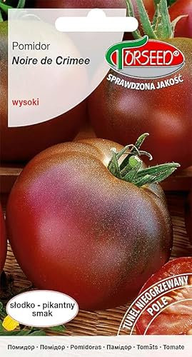 Verdica Semi di pomodoro Crimea nera Solanum lycopersicum – Grandi 300-400g di frutta, sapore dolce speziato, adatto per la semina da metà marzo a maggio, ideale per la coltivazione di campi o tunnel