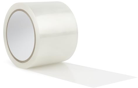 Clear Packing Tape 1 Rolls – Extra Wide 72mm x 66mtr Long Parcel Tapes | Strong Adhesive & Durable | Weather-Resistant Clear Tape for Moving, Shipping, Packaging | Ideal for Home & Office Use