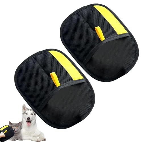Dayysiuy 2 Guanti Elettrostatici Per La Rimozione Dei Pelis Di Animali Domestici, Guanti Per Toelettatura Dei Gatti Double Face, Togli Peli Per Cani E Gatti, Per Cura Efficace Dei Capelli