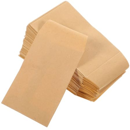 Anneome 120 Pièces Sachets Papier Kraft Petites pour Stockage de Semences Lot de Autocollantes Pratiques pour Organiser Petits Objets