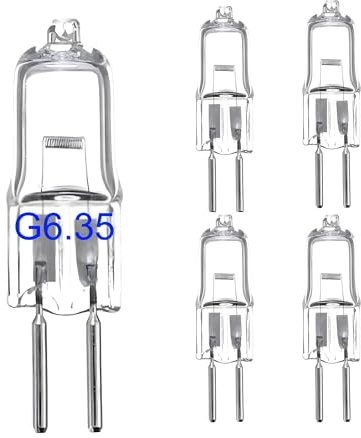 eufeifeiegds 5-Piece 220V G6.35 35W 50W Dimmable GY6. Light Bulb Q50/CL/GY6/12V/T3/T4 JC Type .35/G6. Bi-pin Base(12V 35W)