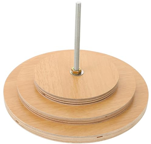 KAILIKETIY Katzenkratzbaum Zubehör Holz Selbstgemacht Katzenplattform Rundes Katzenregal Beige Sprungplattform Platzsparend Verstellbar 7-16cm für Zuhause Katzenbedarf
