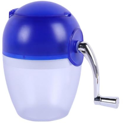 Housoutil Manual Ice and Crusher Machine for Home Use, Plastic Handheld Ice Crusher with No Battery Needed, for Making Cold Drinks and Summer Refreshments Random Color