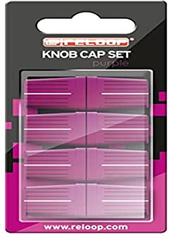 Reloop Knob Cap Set purple - 8 boutons, Revêtement en caoutchouc pour une meilleure prise en main, Compatible avec la plupart des mixeurs et contrôleurs pour DJ, violet