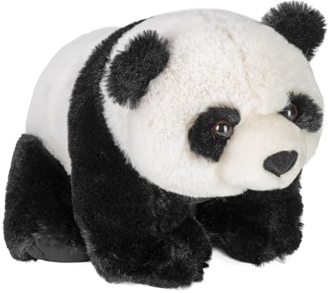 Wild Republic 17580 19363 Plüsch Panda, Cuddlekins Kuscheltier, Plüschtier, 30 cm, Black