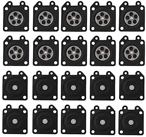 HURI Lot de 20 Carburateur Membrane Joint Diaphragme Réparation kit pour Walbro 95-526 Carb WA WT WY WZ Series Stihl Partner Echo Husqvarna
