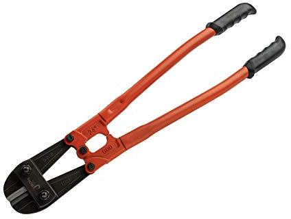Jetech 24 Inch Bolt Cutter with Heavy Duty Heat-Treated Cr-Mo Alloy Steel Blades and Ergonomic Rubber Grip Handle for Steel Wire, Metal Rod