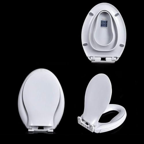 XQHD Copriwater Sedile WC Universale Coperchio Soft Close, con Chiusura Ammortizzata Coperchio del Water Ideale per Bagno,V Shape-Sonandmothercover