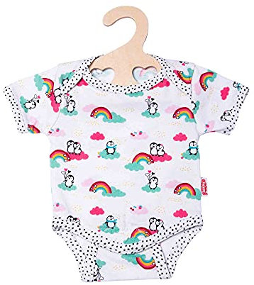 Heless 1121 - Body für Puppen im Pinguin Pünktchen Design, Größe 28 - 35 cm
