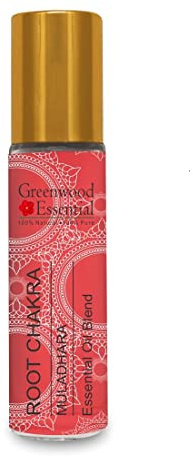 Greenwood Essential Wurzel-Chakra-Öl (Muladhara) - Ideal für Meditation, Reinigung, Yoga, Chakra-Ausrichtung, Entspannung, Heilung und Rituale, 8 ml (0,27 oz)