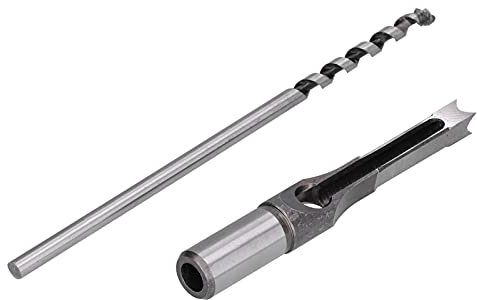 Broca de Cincel para Escoplear para Carpintería, Broca de Agujero Cuadrado con Tratamiento Térmico, Incisiva, Resistente Al Desgaste para Tableros de Densidad para Plásticos para Maderas(10 mm)