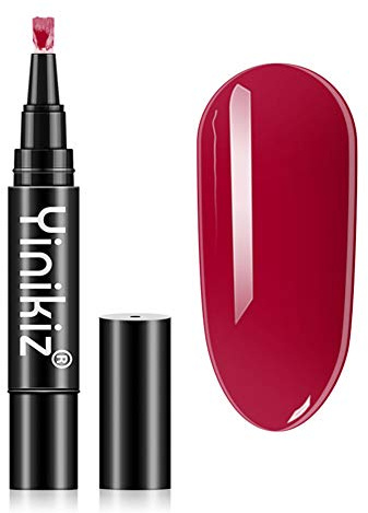 Pintauñas Gel, Lápiz de Pintauñas de Un Paso en Gel, Lapiz Esmalte 3 en 1, No Se Necesitan Capas Superiores Ni Capas Base, U-V/LED Esmalte de Uñas para Manicura, Adecuado para Principiantes