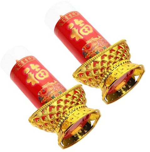 OSALADI 2pezzi Lampade Candela Led Senza Fiamma Candele Elettriche Batteria Luce Candela Retro Per Sala Buddista Decorazioni Per Templi Uso in Camera Da Letto Sauna Yoga