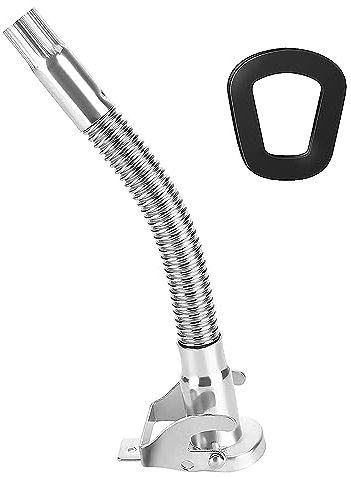 Kanister Ausgießer für Benzinkanister 5 10 und 20 L, Edelstahl Ausgießer Flexibel für Metall-Kraftstoff-Kanister, Benzinkanister Ausgießer für Pkw, Lkw, Schiff, Traktor und Motorrad (Edelstahl)