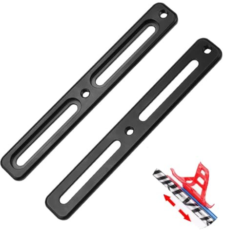HOUSON 2 Stück Fahrrad Flaschenhalter Adapter Set, Verstellbare Aluminium Flaschenhalter Flasche Halterung Trinkflaschenhalter zum Verschieben der Flaschenhalter-Bohrungen