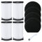 4 Filtros y 4 Esponjas de Recambio compatibles con Aspiradora Cecotec - Filtro Aspiradora Compatible con Recambios Cecotec Conga: Conga Thunderbrush 560, 550, 520 y Ariete Handyforce 2761 y 2759.