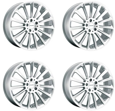 4x Carmani Felgen Alufelgen 17 Fritz 8,0x18 ET45 5x112 white silver kompatibel mit Mercedes A B C-Coupé C CL CLA E EQA EQB GLA GLB GLK S Viano Vito