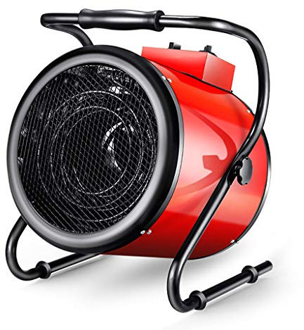 ERSINIAN Kippbarer Industrie-Raumheizlüfter mit einstellbarem, thermostatgesteuertem Werkstatt-Zylinderventilator für Garage, Werkstatt, Gewächshaus, Schuppen, Wohnwagen