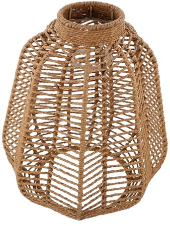 Angoily Rattan Woven Lampshade Für Pendelleuchten Dekorativer Lampenschirm Für Boho-stil Rustikale Beleuchtung Für Esszimmer Und Cafés Langlebig Und Unten Innendurchmesser