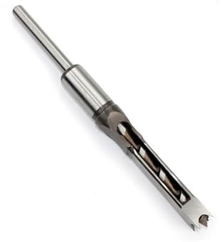 KSeSii 1 pieza HSS sierra de agujero cuadrado mortaja cincel broca de madera con taladro helicoidal agujero cuadrado juego de herramientas de taladro de carpintería conjunto extendido(30mm)