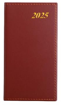 DWFEYOI Kalender 2025 Buchkalender A6 1 Woche 2 Seiten | Terminplaner 2025 Wochenplaner mit 70 g/m² Papier & Monats-Register | Planer & Terminkalender mit PU-Leder Hardcover - Schwarz
