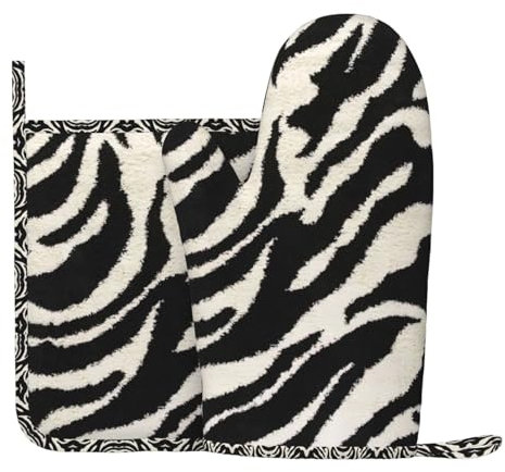 Zebra Animal Silicone Oven Gloves And Pot Mat Kitchen Cooking Barbecue Oven Gloves