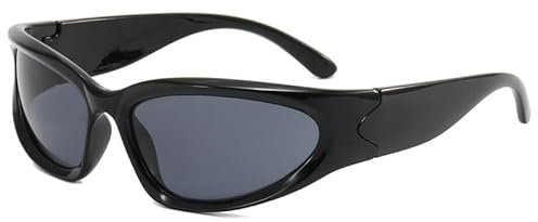 Gafas de motocross Gafas para exteriores, esquí, ciclismo, motociclismo, equipo táctico antiarena.(Bright black frame gray tablet)