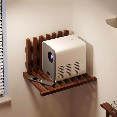 Wall Desk Fold Down, Folding Shoe Changing Stool, Invisible Projector Shelf for Wall, Wall-Mounted Folding Table for Kitchen Laundry Room(Walnut)