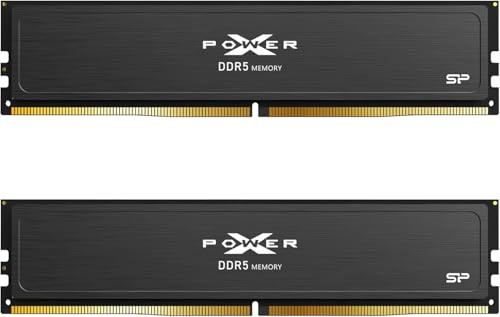 Silicon Power DDR5 32GB (2x16GB) Value Gaming 6000MT/s (PC5-48000) 288-pin CL36 1.35V UDIMM Desktop Memory Module RAM SP032GXLWU60FFDJ
