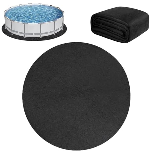 Bocguy wasserdichte Pool Bodenplane Runden Poolunterlage Rund 460, Faltbarer Whirlpool Unterlage Rund Bodenmatte Matte Für Outdoor Whirlpools Swimmingpool Bodenfolie Unterlegmatte(460CM, Round)