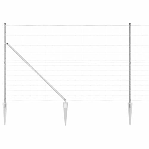 Verzinkter Zaunpfosten 25x1 aus Stahl für den Außenbereich mit 5m Länge und modernem Design