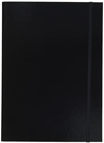 Pagna Heftbox Basic Colours A4 3 Innenklappen, mit Gummizugverschluss, schwarz