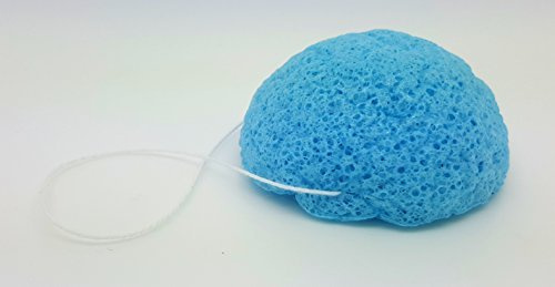 Spugna per il viso, al 100% naturale, con fibre di mirtillo e konjac, per anti-invecchiamento