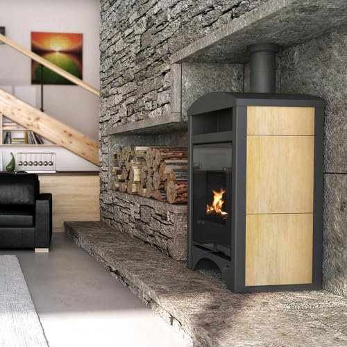 Aquaflam HSF34-007 Vario Barma Manual Wasserführender Kaminofen Maple 11/7 kW/A