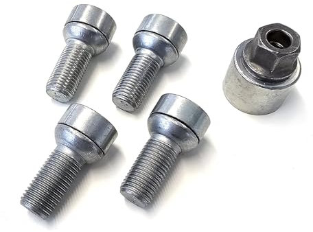 Skoda 000071597C Original Radschloss Radschrauben Satz Felgen Schloss diebstahlhemmend M14x1.5x27